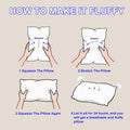 5-star Hotel Luxury Style Pillows, Deep Sleep Neck Support Pillows, Hypoallergenic Polyester Fiber Cover, Super Comfortable for All Seasons,  Back, Stomach or Side Sleepers