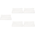 unbranded 5pcs Wall Mount Organizer Clear Wall Shelf Cosmetic Storage Shelf Plastic Floating Shelf