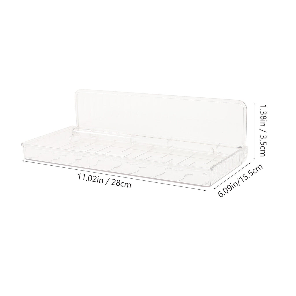 unbranded 5pcs Wall Mount Organizer Clear Wall Shelf Cosmetic Storage Shelf Plastic Floating Shelf