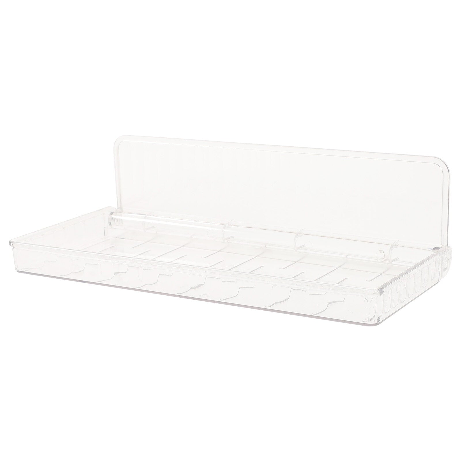 unbranded 5pcs Wall Mount Organizer Clear Wall Shelf Cosmetic Storage Shelf Plastic Floating Shelf