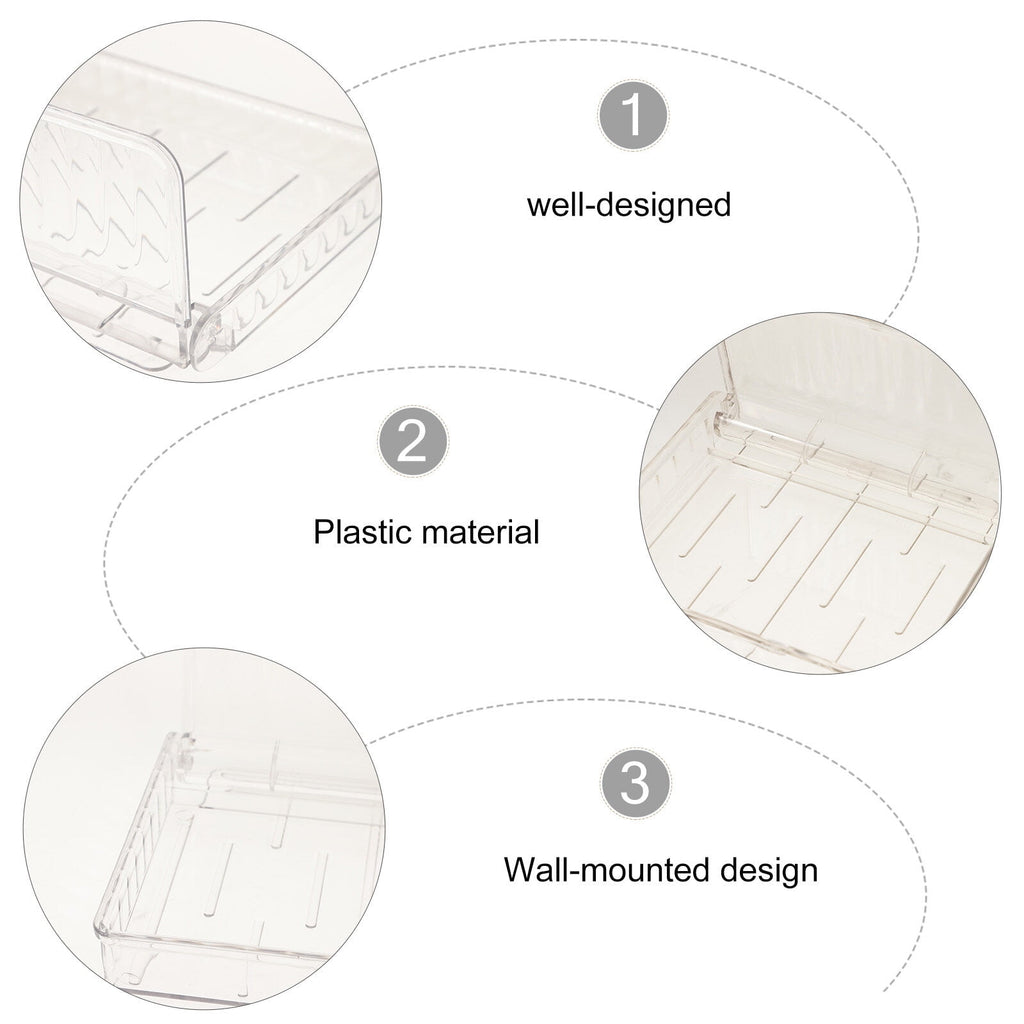 unbranded 5pcs Wall Mount Organizer Clear Wall Shelf Cosmetic Storage Shelf Plastic Floating Shelf