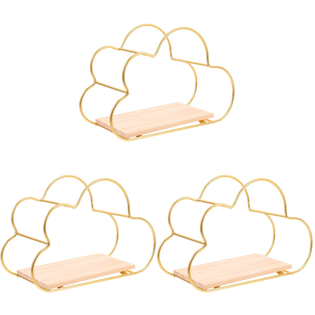 3 Pieces Wall Shelf Floating Rack Home Storage Shelving