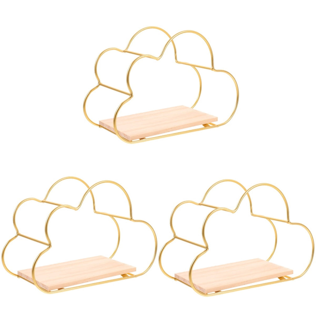 3 Pieces Wall Shelf Floating Rack Home Storage Shelving