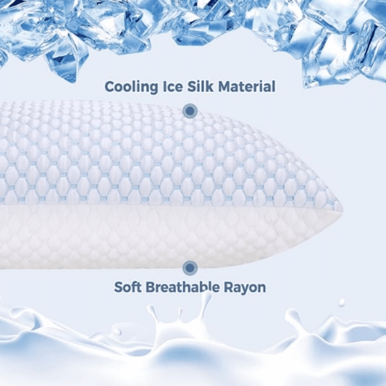 Shredded Memory Foam Pillows Queen Size Set of 2, Cooling Pillows for S ping 2 Pack, Adjustable Loft Bed Firm or Soft Pillows for Side, Back, Stomach, Hot S pers (20"x 30")