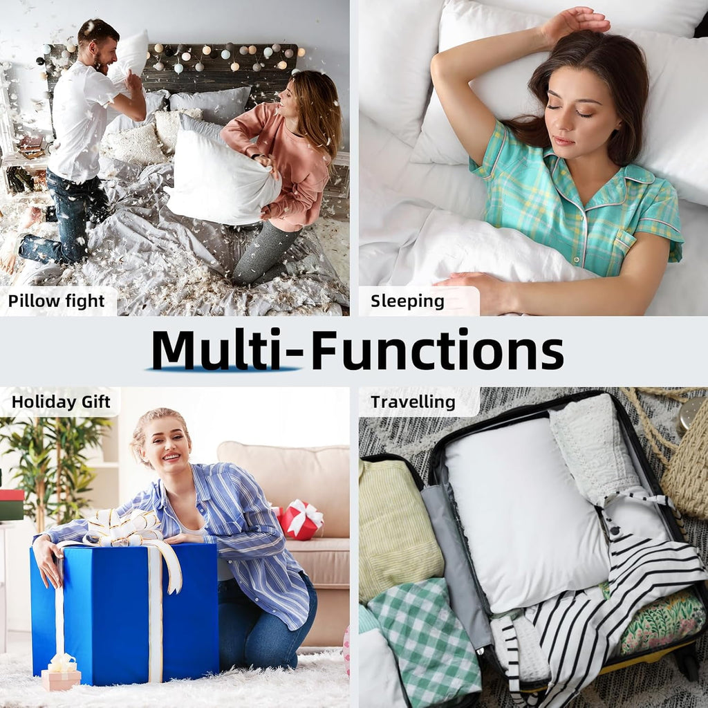 Down  Throw Pillow Inserts 14x22 Set of 2 Firm Large  Pillows for Bed Decorative Couch Soft Pillows for Sleeping Indoor White  Pillow Sofa Travel
