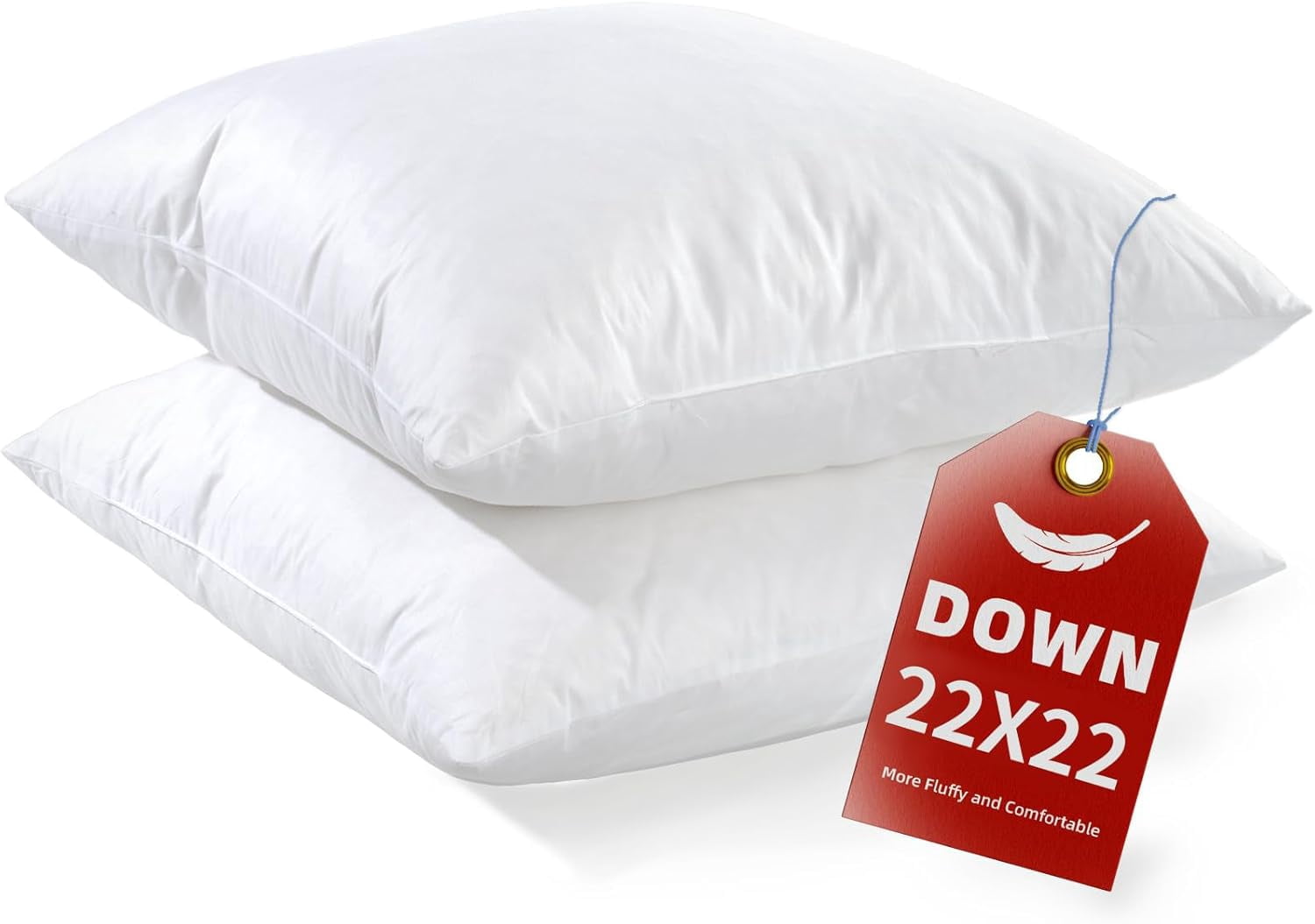 Down  Throw Pillow Inserts 14x22 Set of 2 Firm Large  Pillows for Bed Decorative Couch Soft Pillows for Sleeping Indoor White  Pillow Sofa Travel
