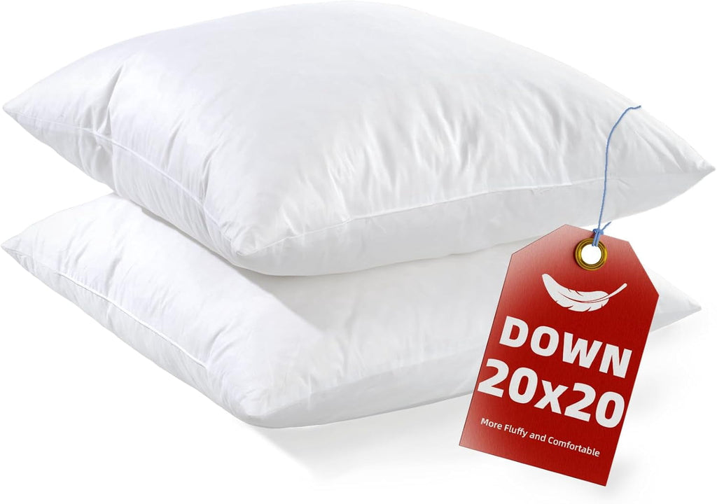 Down  Throw Pillow Inserts 14x22 Set of 2 Firm Large  Pillows for Bed Decorative Couch Soft Pillows for Sleeping Indoor White  Pillow Sofa Travel