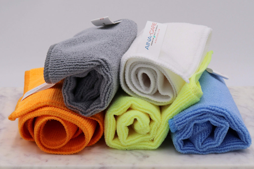 All-Purpose Microfiber Cleaning Cloth Set of 5 [ 2 Packs]