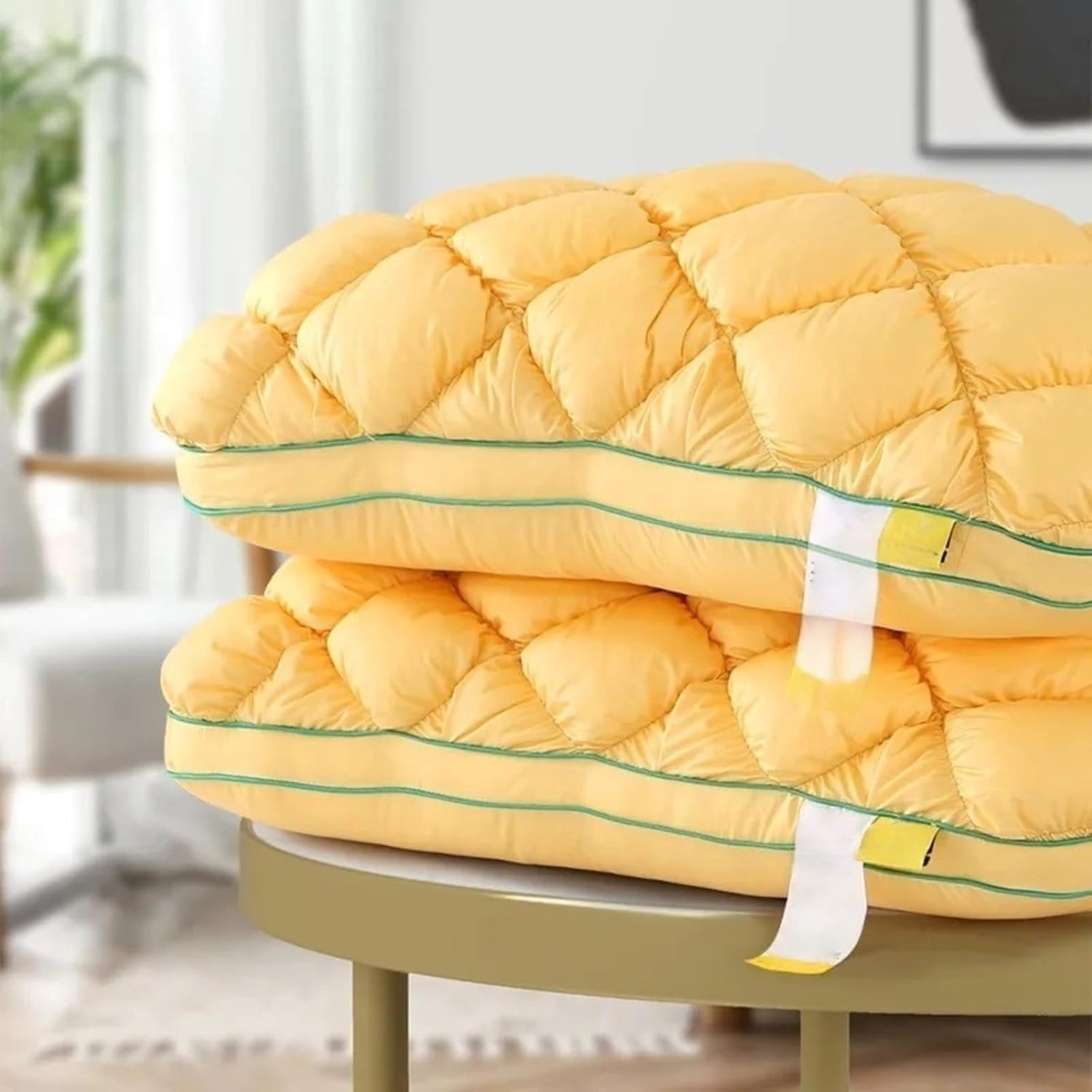 Pineapple Pillow, Pineapple Cloud-Like Pillow, Plush and Fluffy Sleeping Cushion, Balanced Softness and Support, for Back and Side Sleepers