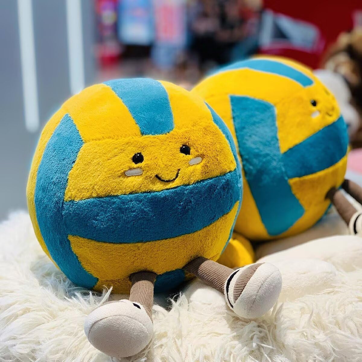 Ultra-Soft Polyester Volleyball Plush Pillow, Fun Gift for Teen Girls and Boys