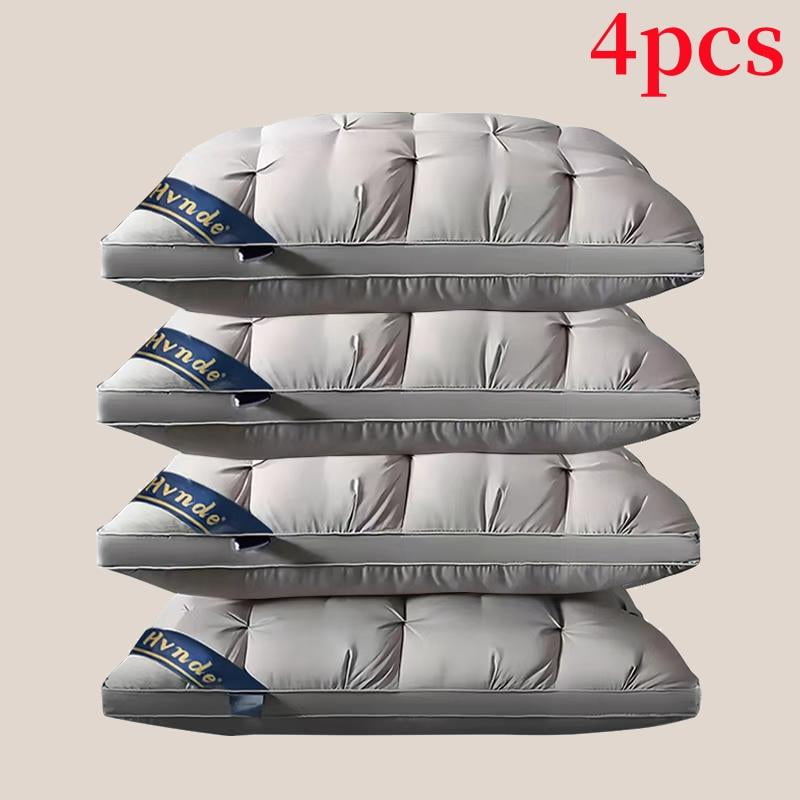 5-star Hotel Luxury Style Pillows, Deep Sleep Neck Support Pillows, Hypoallergenic Polyester Fiber Cover, Super Comfortable for All Seasons,  Back, Stomach or Side Sleepers