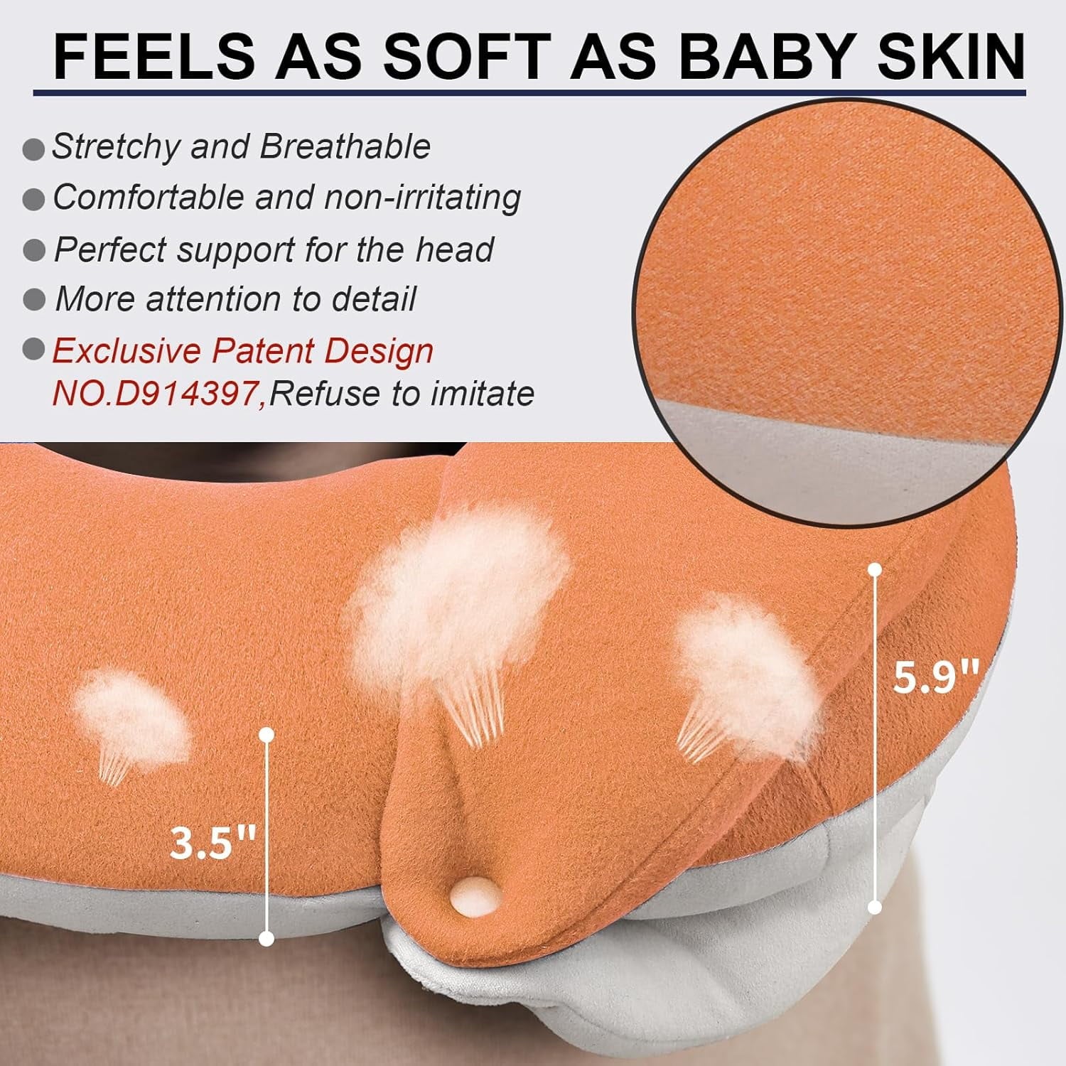 Airplane Travel Neck Pillow With 360° Head Support, Includes Eye Mask Earplugs Carrying Bag, Ideal For Long Flight Sleep