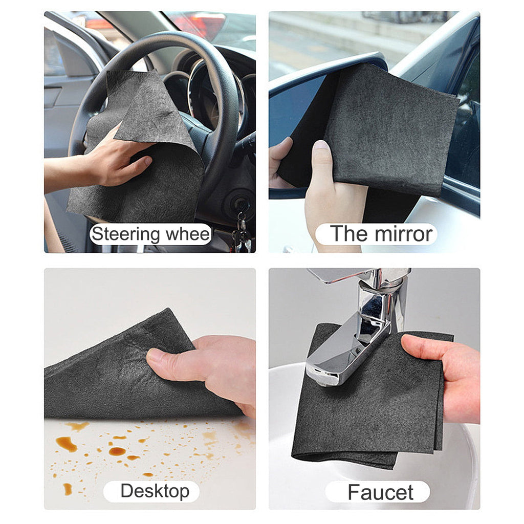 Thickened Magic Cleaning Cloth, Lint Free Cloth,Reusable Microfiber Cleaning Rag for Windows Glass, Windows, Cars, Machine Washable