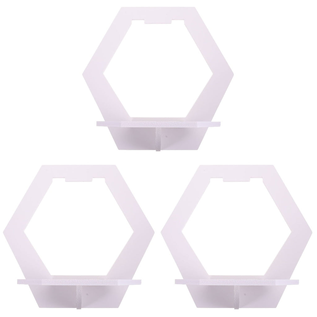 3 PCS Shelves Wall Shelf Entrance Decor Photo Frame Holder