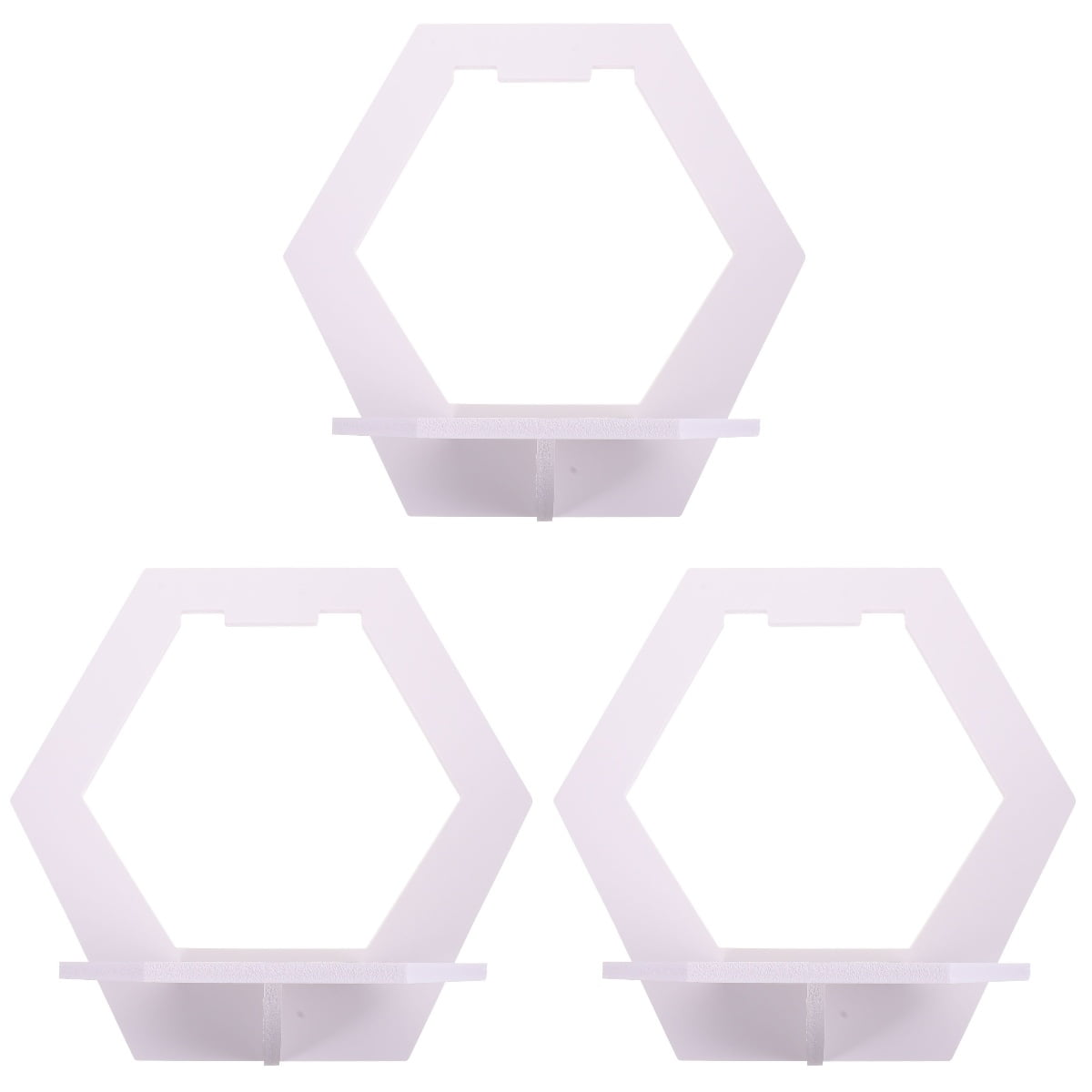 3 PCS Shelves Wall Shelf Entrance Decor Photo Frame Holder