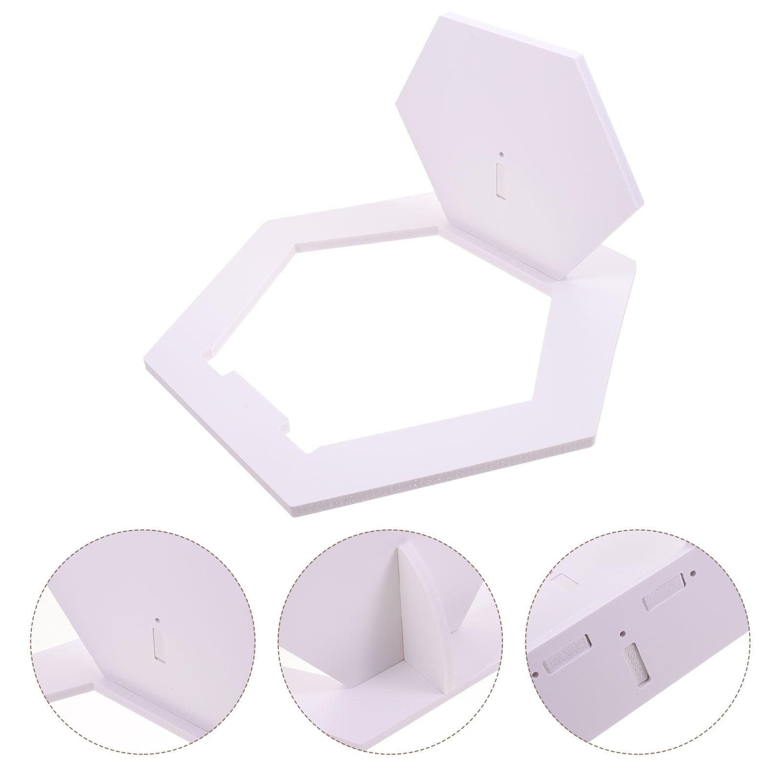3 PCS Shelves Wall Shelf Entrance Decor Photo Frame Holder
