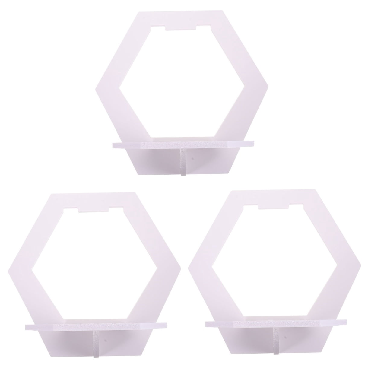 3 PCS Shelves Wall Shelf Entrance Decor Photo Frame Holder