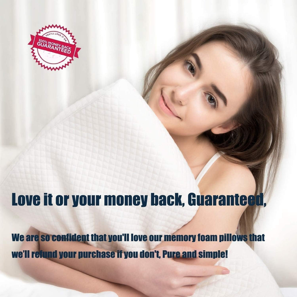 Contour Memory  Pillow  Sleeping Pillows,   Pillow for   - for Side Sleepers,  and  Sleepers, Free Pillowcase Included (Firm &amp; )