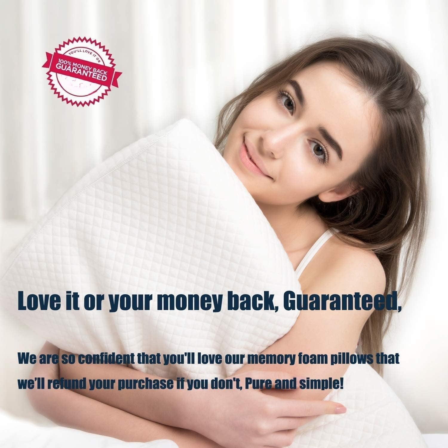 Contour Memory  Pillow  Sleeping Pillows,   Pillow for   - for Side Sleepers,  and  Sleepers, Free Pillowcase Included (Firm &amp; )