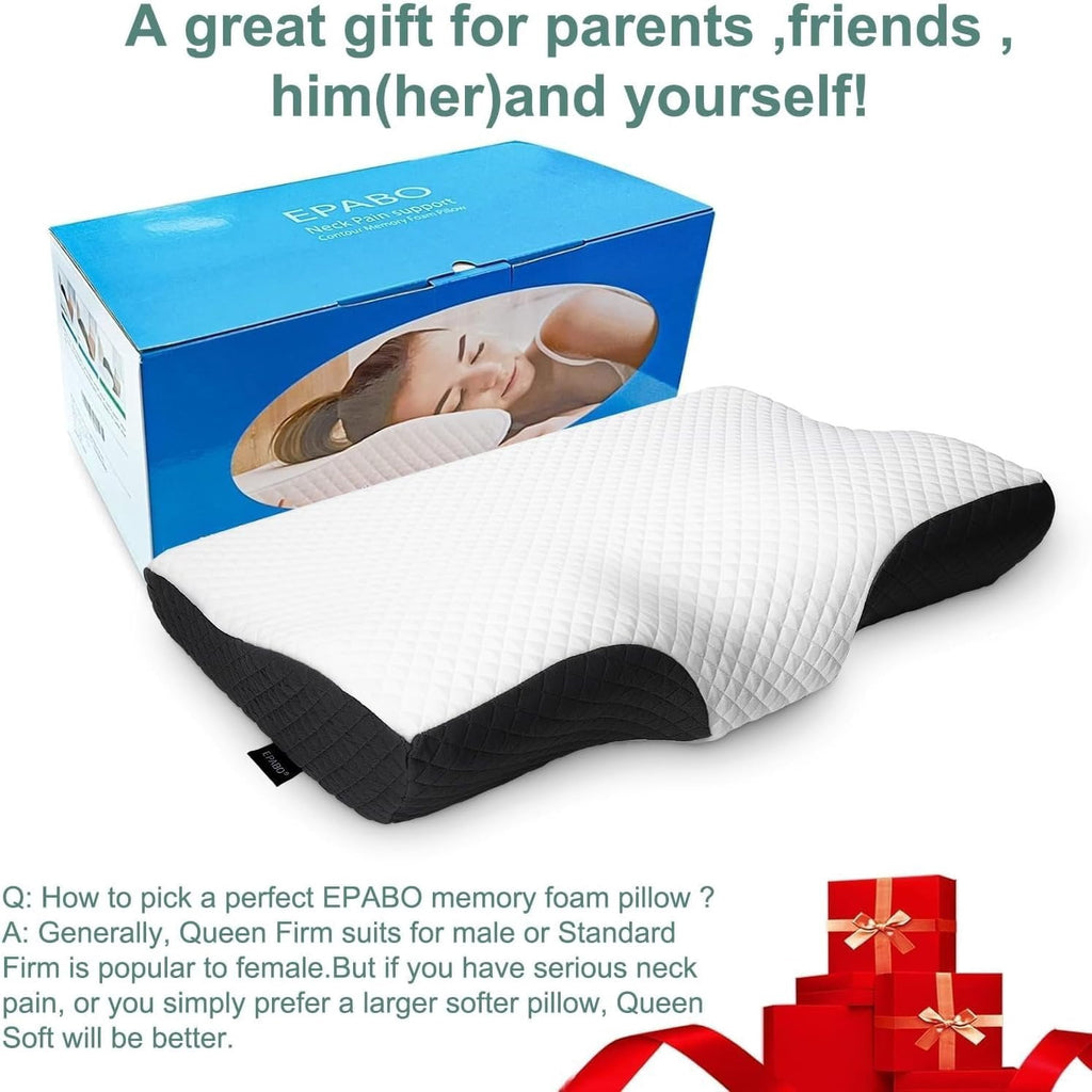 Contour Memory  Pillow  Sleeping Pillows,   Pillow for   - for Side Sleepers,  and  Sleepers, Free Pillowcase Included (Firm &amp; )