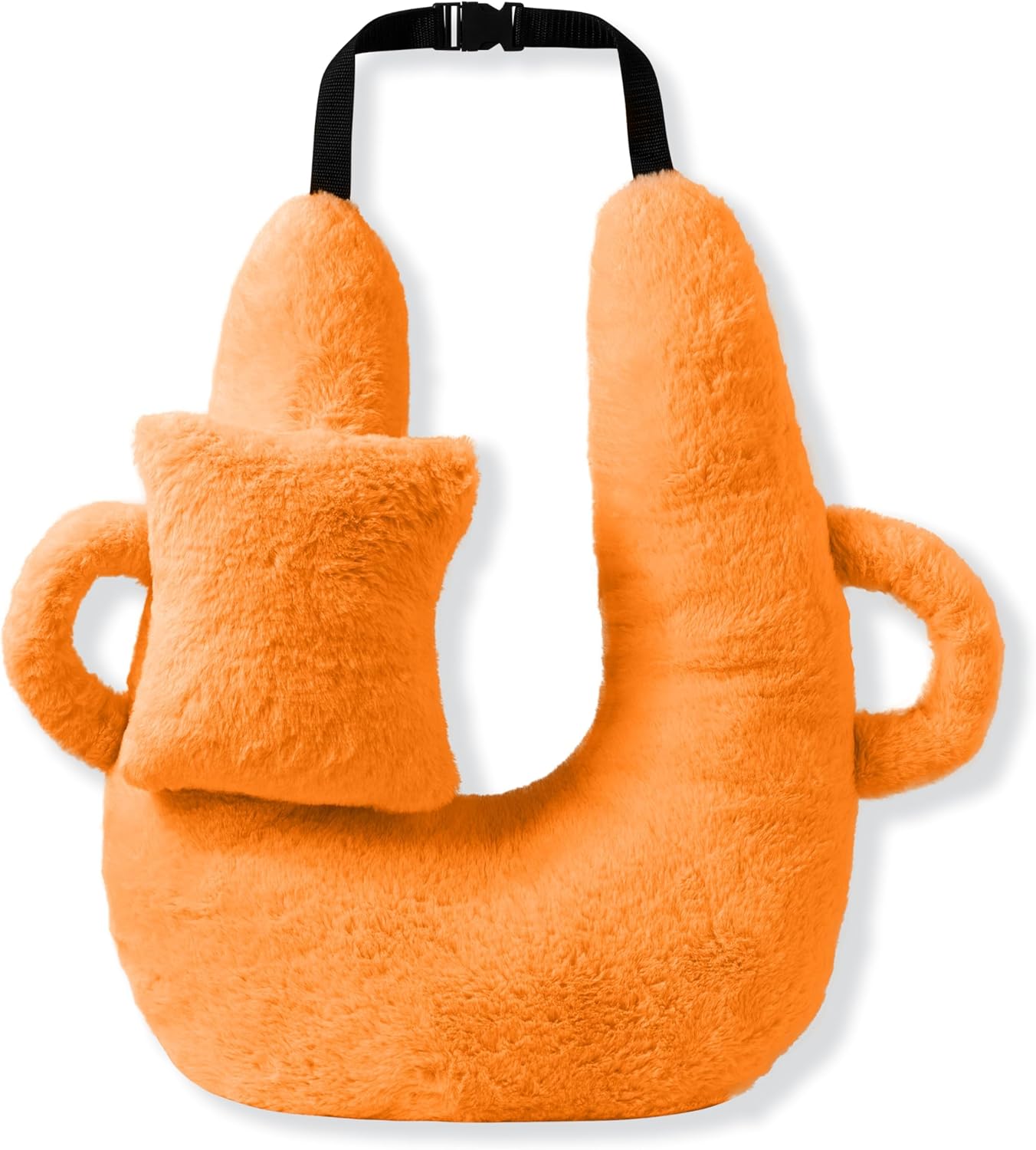 Travel Pillow for Adults and Children, The Back Seat of Car Travel Pillow Double-Handed &amp; Head Support Cushion Sleeper Holder Pillows for Long-Distance Travel (Orange)$$Bedding
